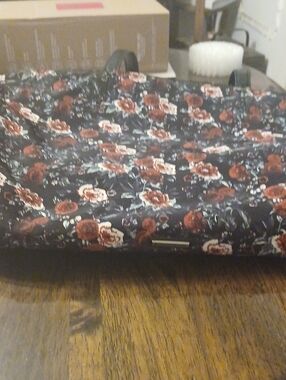Rebbeca Minkoff Floral Quilted Tote Bag in Black and Red - Women's Handbag